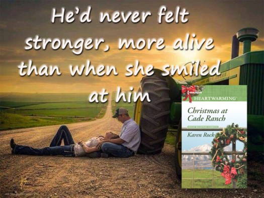 Christmas at Cade Ranch she smiled at him
